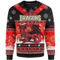 stgeorge-rugby-christmas-sweatshirt-custom-dragons-ugly-christmas-and-aboriginal-patterns-sweatshirt
