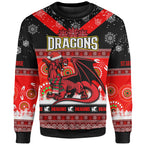 stgeorge-rugby-christmas-sweatshirt-custom-dragons-ugly-christmas-and-aboriginal-patterns-sweatshirt