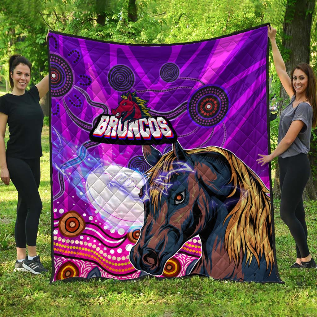 broncos-rugby-quilt-custom-broncos-horse-rugby-with-aboriginal-low-poly-style-quilt
