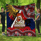 roosters-rugby-anzac-aboriginal-quilt-sydney-roosters-with-remembrance-day-poppy-flower-quilt
