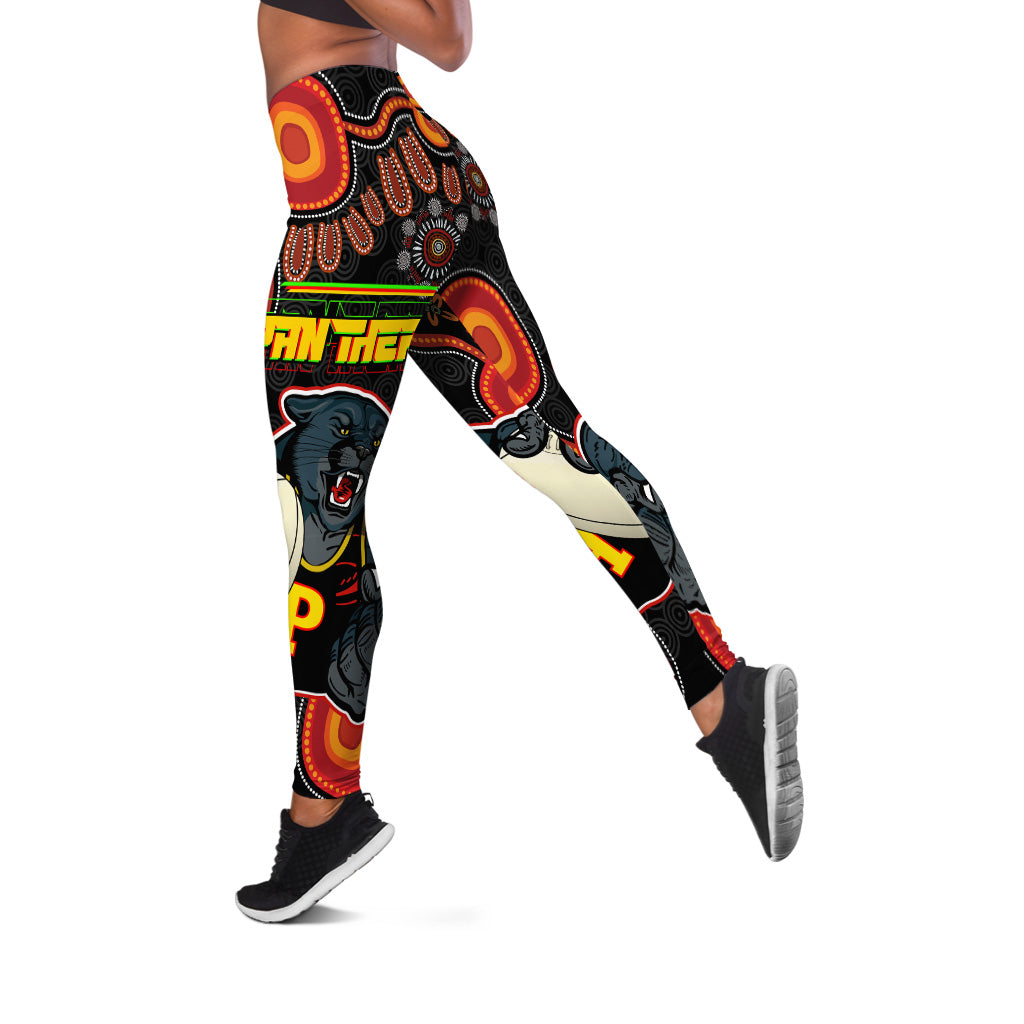 panthers-rugby-leggings-aboriginal-panthers-dot-painting-style