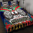warrior-rugby-anzac-aboriginal-quilt-bed-set-new-zealand-warriors-anzac-day-with-maori-mask-quilt-bed-set