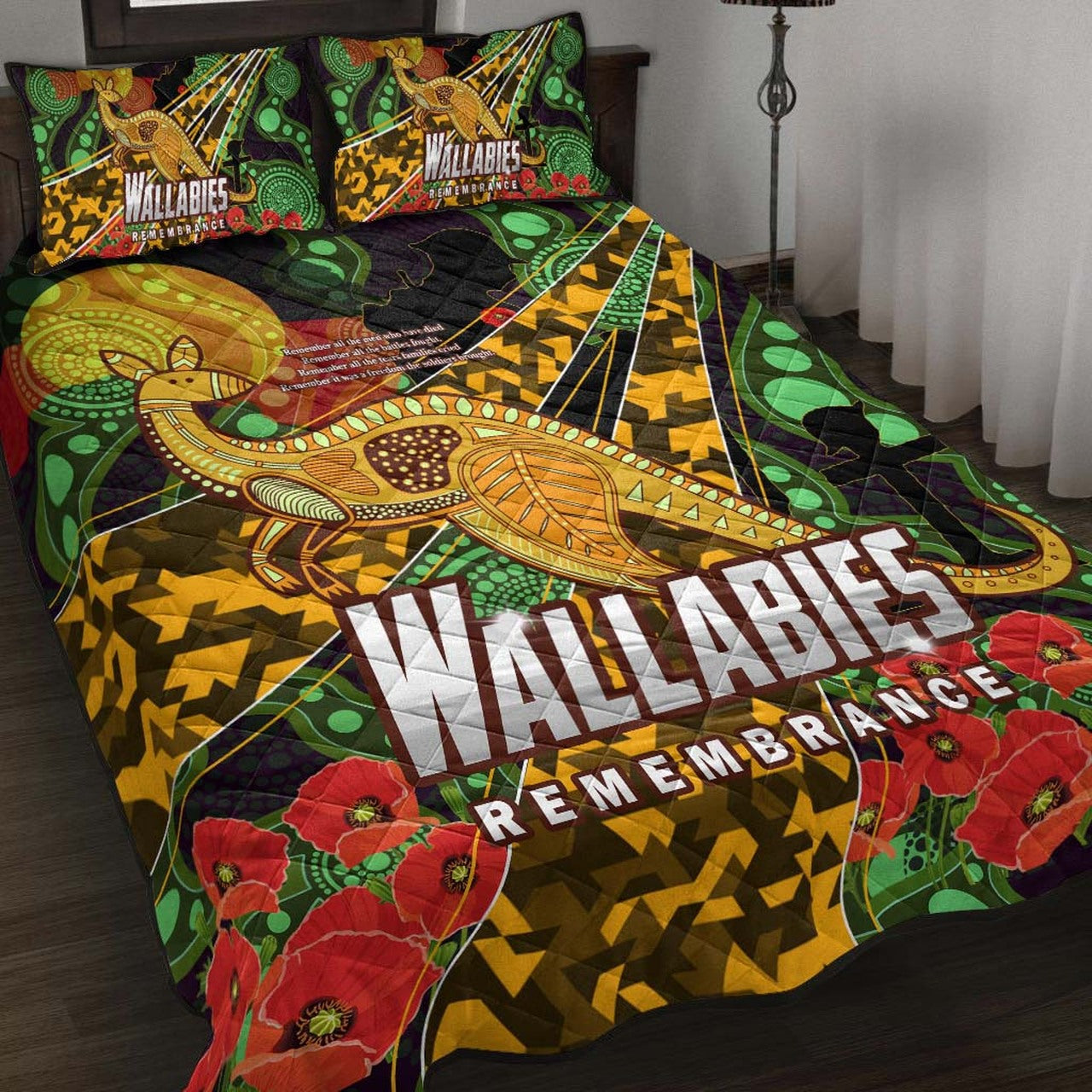 wallabies-rugby-quilt-bed-set-anzac-day-aboriginal-wallabies-kangaroo-quilt-bed-set