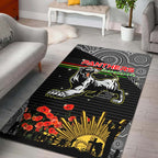panthers-rugby-anzac-aboriginal-rug-custom-penrith-panthers-with-poppy-flower-art-rug