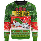 rabbitohs-rugby-christmas-sweatshirt-custom-rabbitohs-ugly-christmas-and-aboriginal-patterns-sweatshirt
