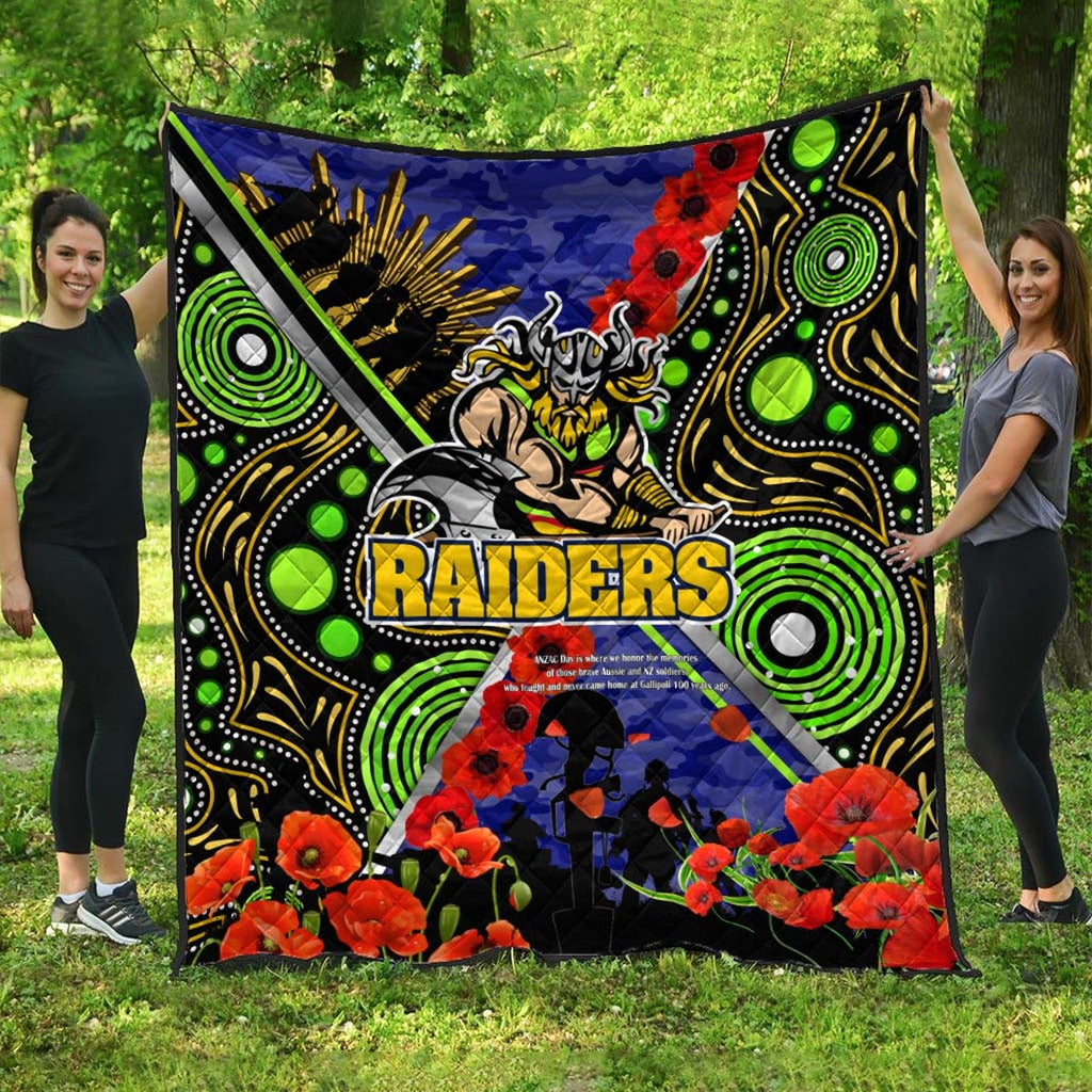 raiders-rugby-anzac-aboriginal-quilt-canberra-raiders-with-anzac-day-poppy-flower-quilt
