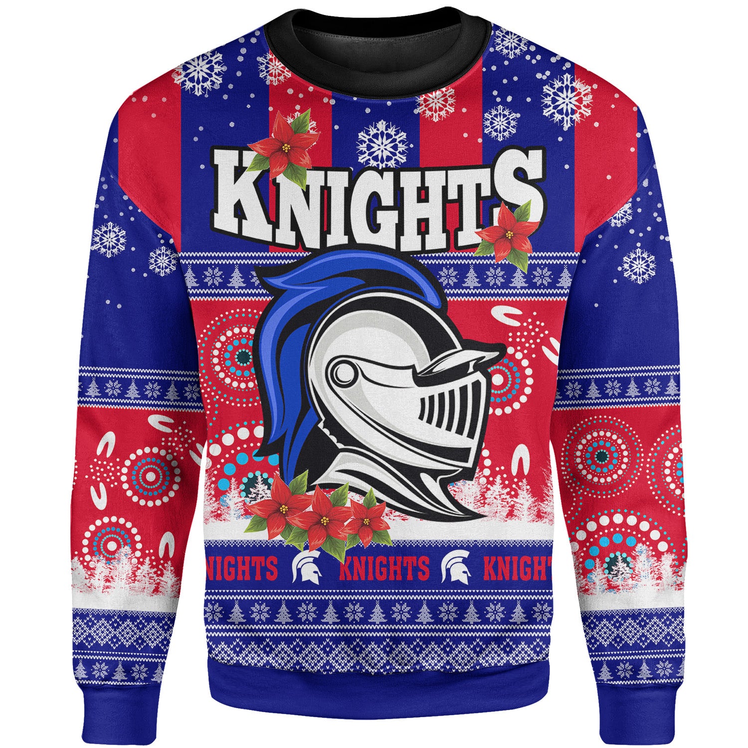 knights-rugby-christmas-sweatshirt-custom-knights-ugly-christmas-and-aboriginal-patterns-sweatshirt