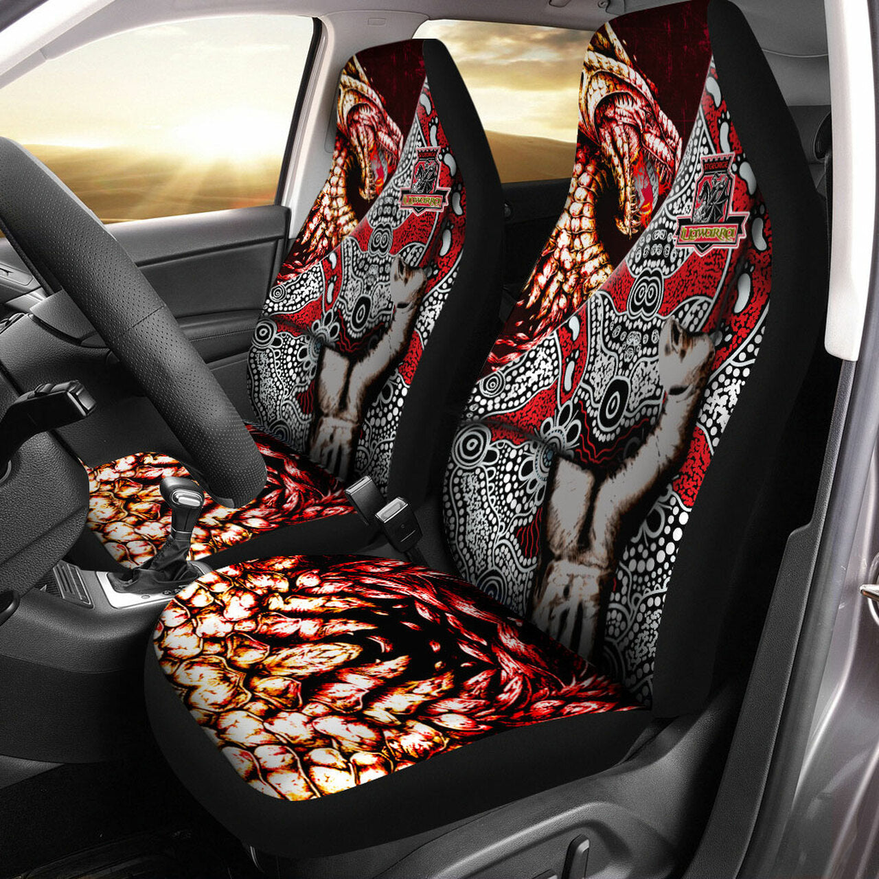st-george-rugby-indigenous-custom-patronage-car-seat-cover-st-george-illawarra-dragons-bloods-in-my-veins