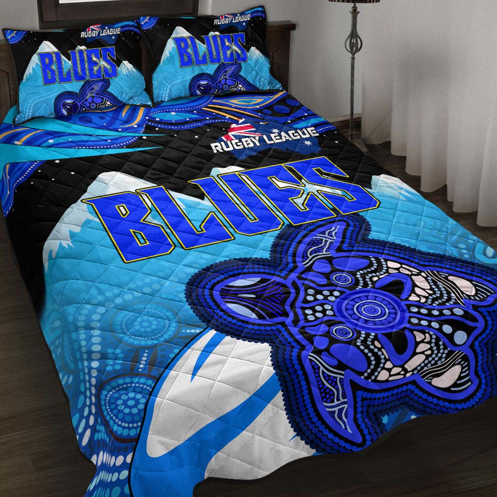 blues-rugby-quilt-bed-set-blues-rugby-league-turtle-and-mountain-aboriginal-culture-quilt-bed-set