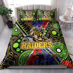 raiders-rugby-anzac-aboriginal-bedding-set-canberra-raiders-with-anzac-day-poppy-flower-bedding-set