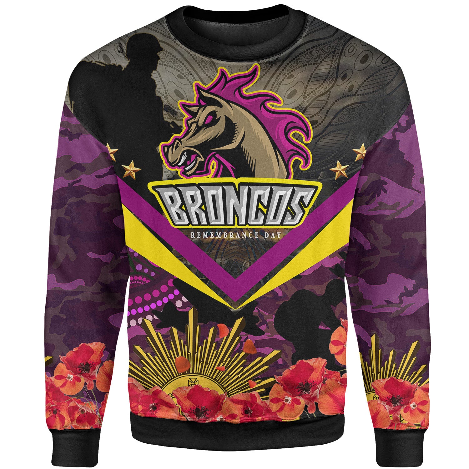 broncos-rugby-sweatshirt-custom-broncos-aboriginal-pattern-remembrance-day-sweatshirt