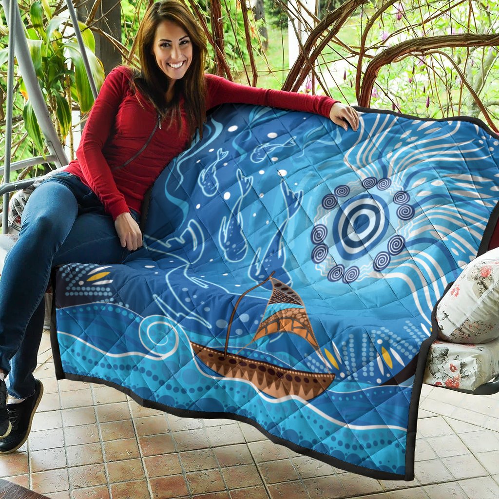 quilt-aboriginal-view-sea-with-fish-and-boat