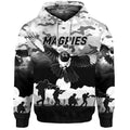 (Custom Personalised) Collingwood Magpies ANZAC Zip Up And Pullover Hoodie Simple Style LT8