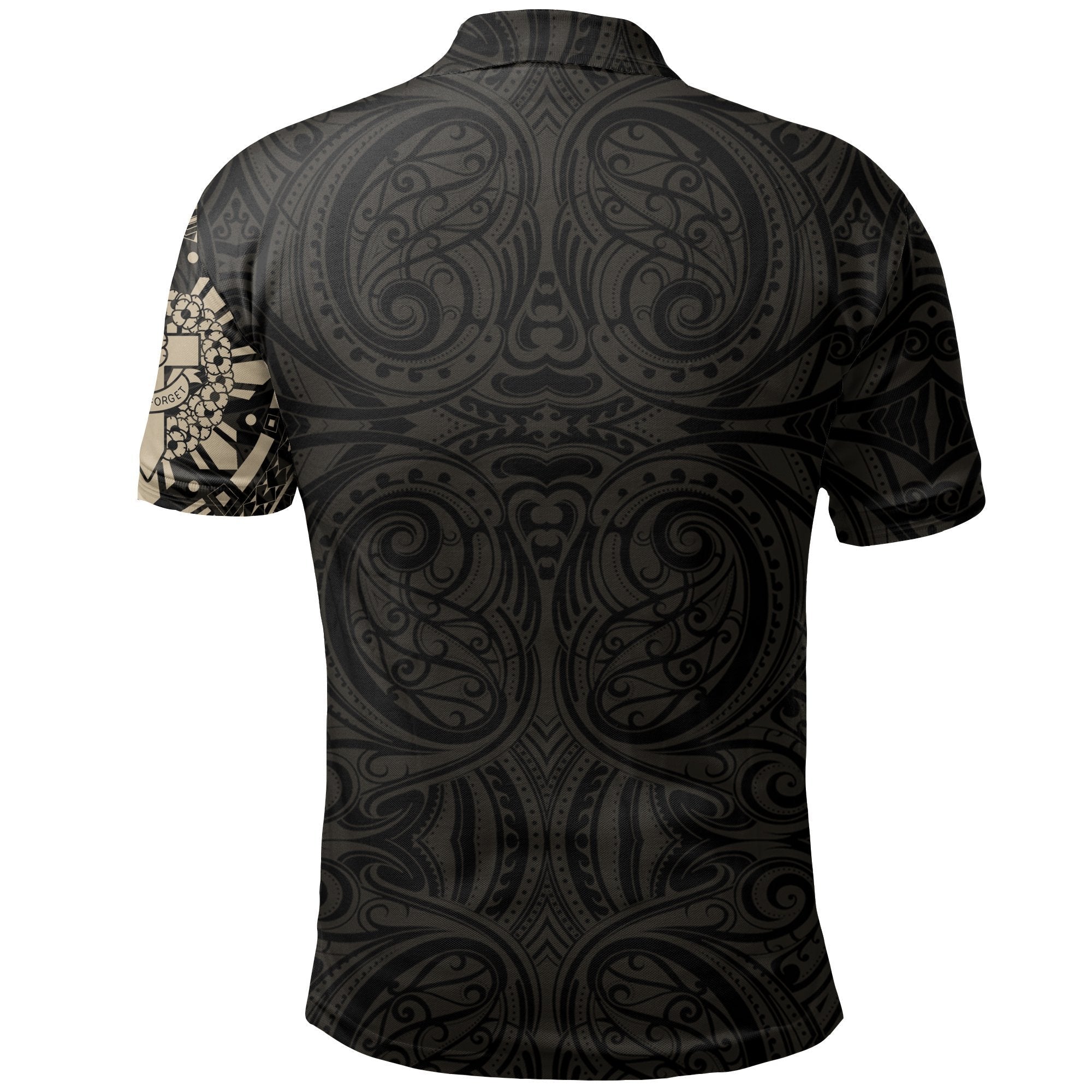 anzac-new-zealand-polo-shirt-maori-poppies-tattoo-golf-shirts-tan
