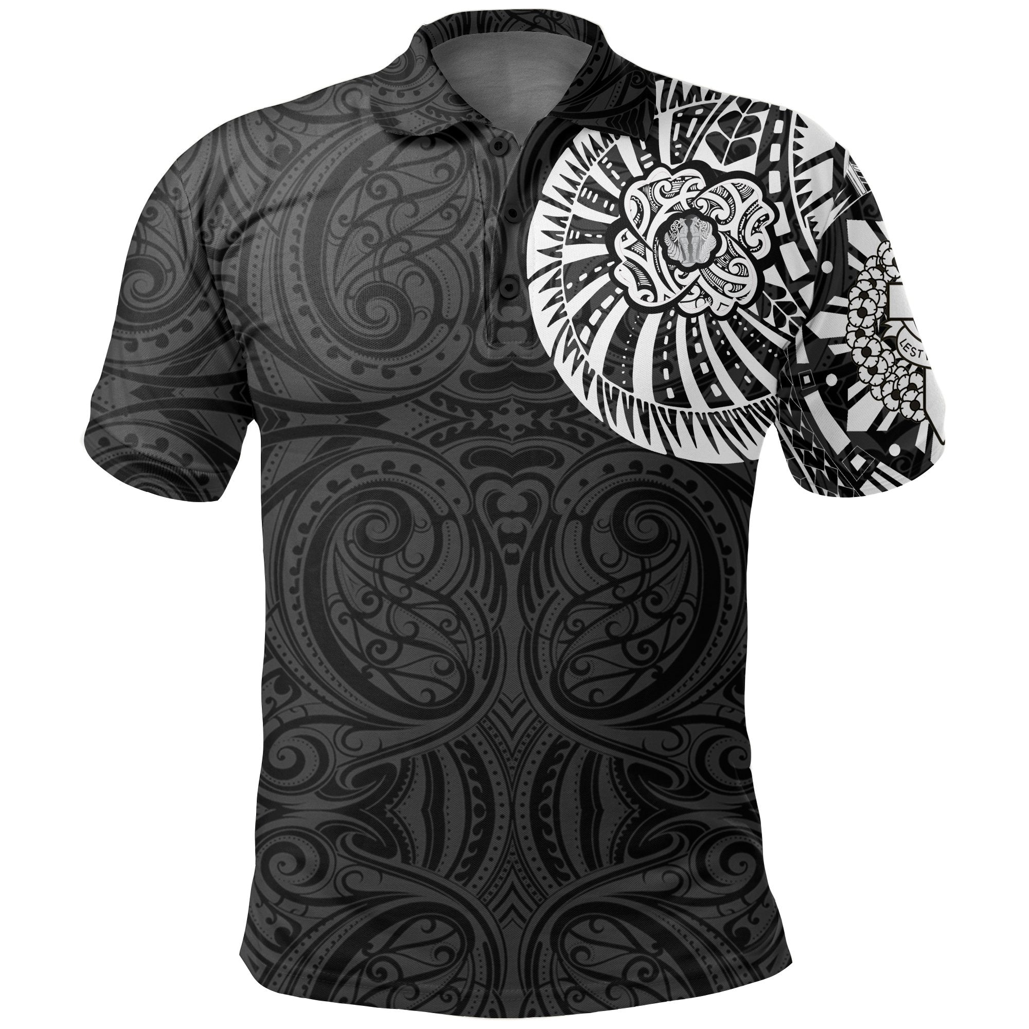 anzac-new-zealand-polo-shirt-maori-poppies-tattoo-golf-shirts-white