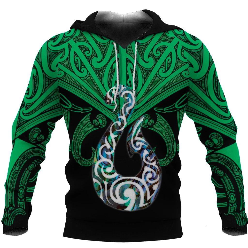 maori-tattoo-hoodie-hei-matau-abalone-green