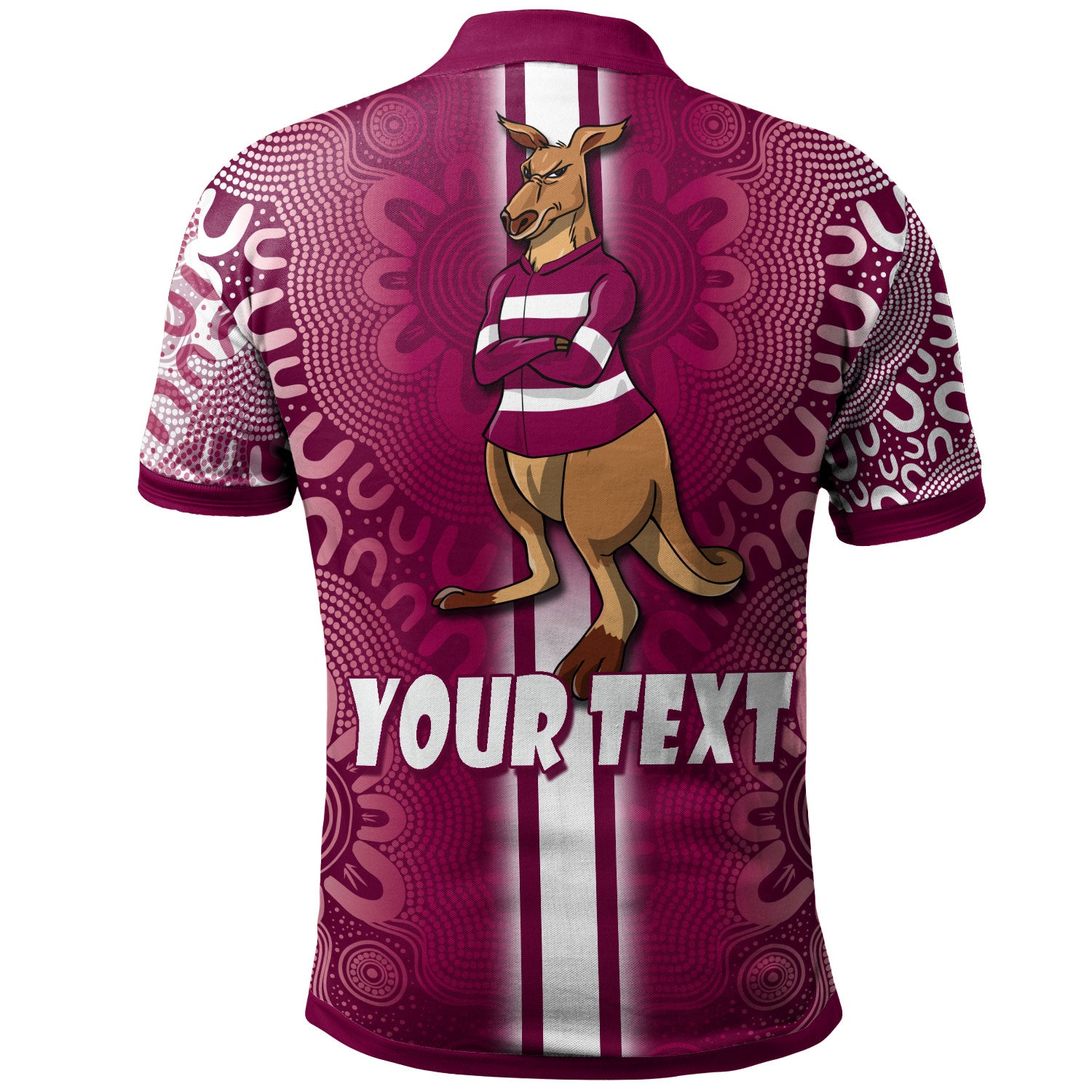 maroons-rugby-polo-shirt-custom-kangaroo-aboriginal-indigenous-sport-style-polo-shirt