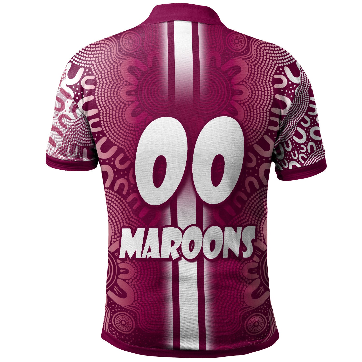maroons-rugby-polo-shirt-custom-kangaroo-aboriginal-indigenous-sport-style-polo-shirt
