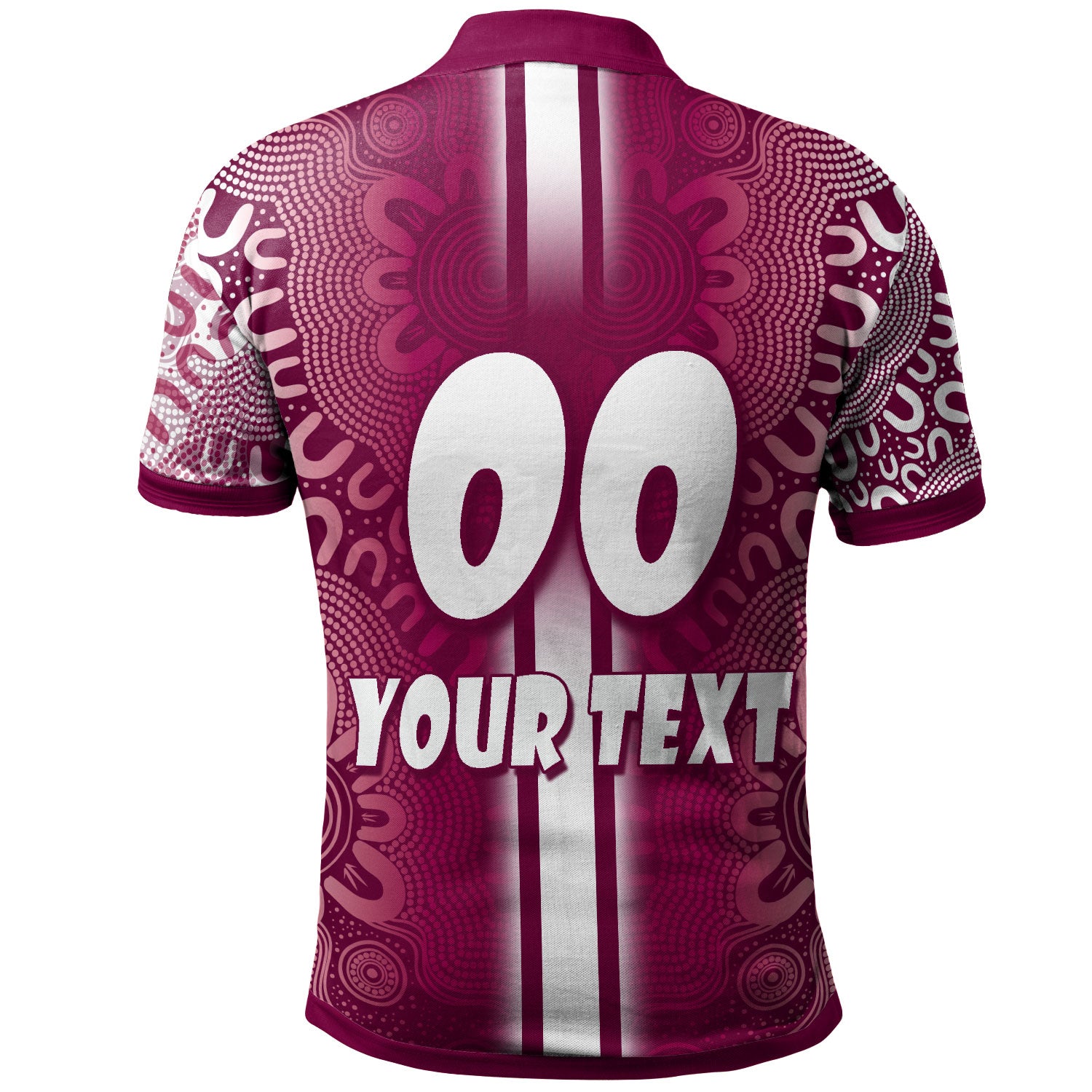 maroons-rugby-polo-shirt-custom-kangaroo-aboriginal-indigenous-sport-style-polo-shirt