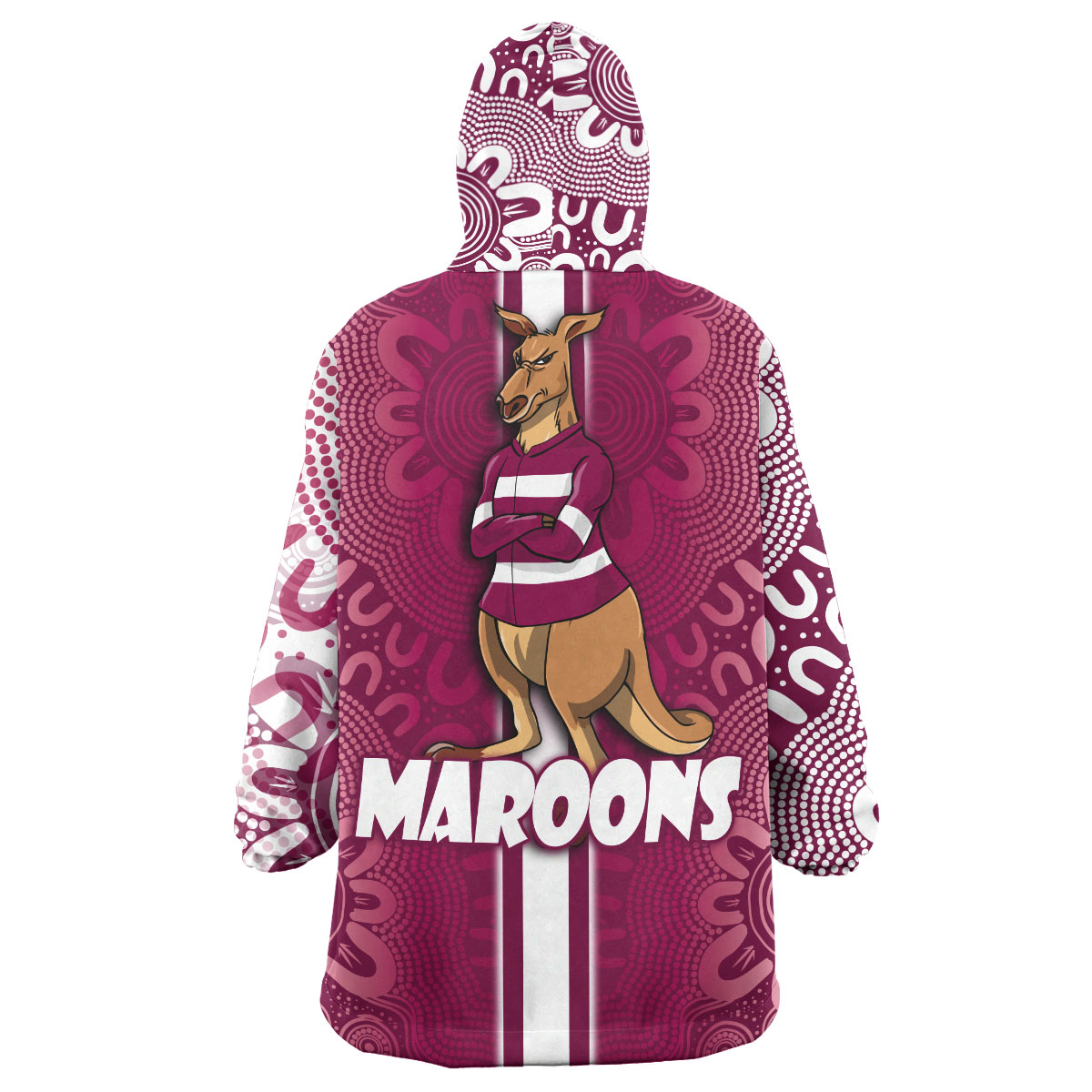 maroons-rugby-snug-hoodie-custom-kangaroo-aboriginal-indigenous-sport-style-oodie-blanket