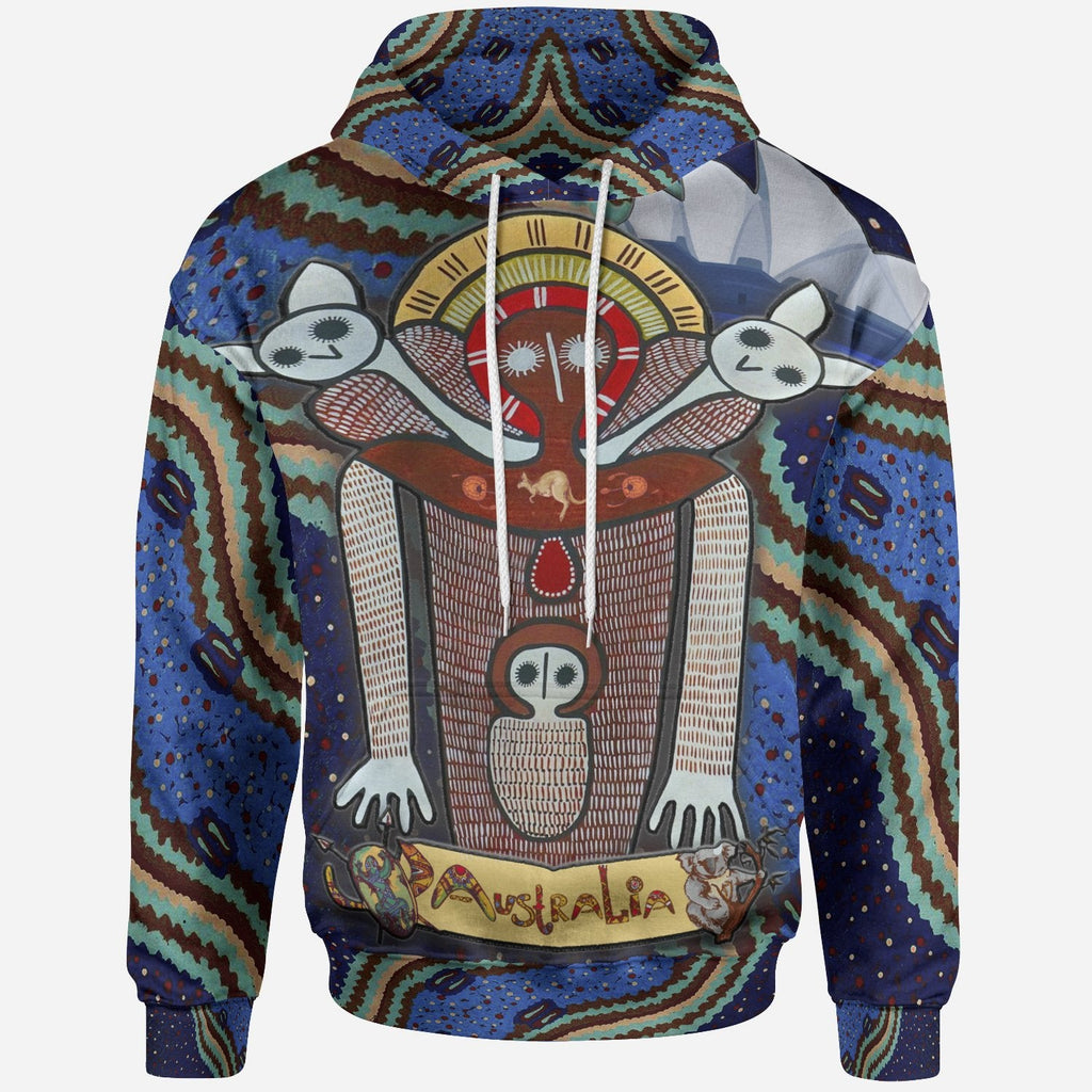 Wandjina Hoodie - Australian Aboriginal Mythology