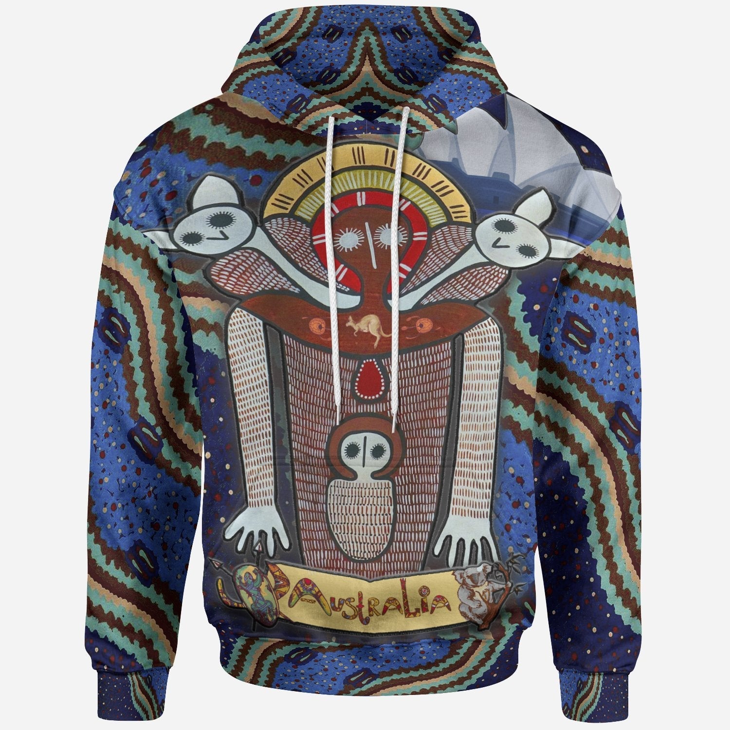Wandjina Hoodie - Australian Aboriginal Mythology