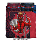 melbourne-football-2022-premiers-bedding-set-demons-indigenous-style