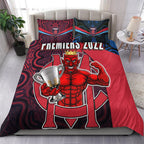 melbourne-football-2022-premiers-bedding-set-demons-indigenous-style