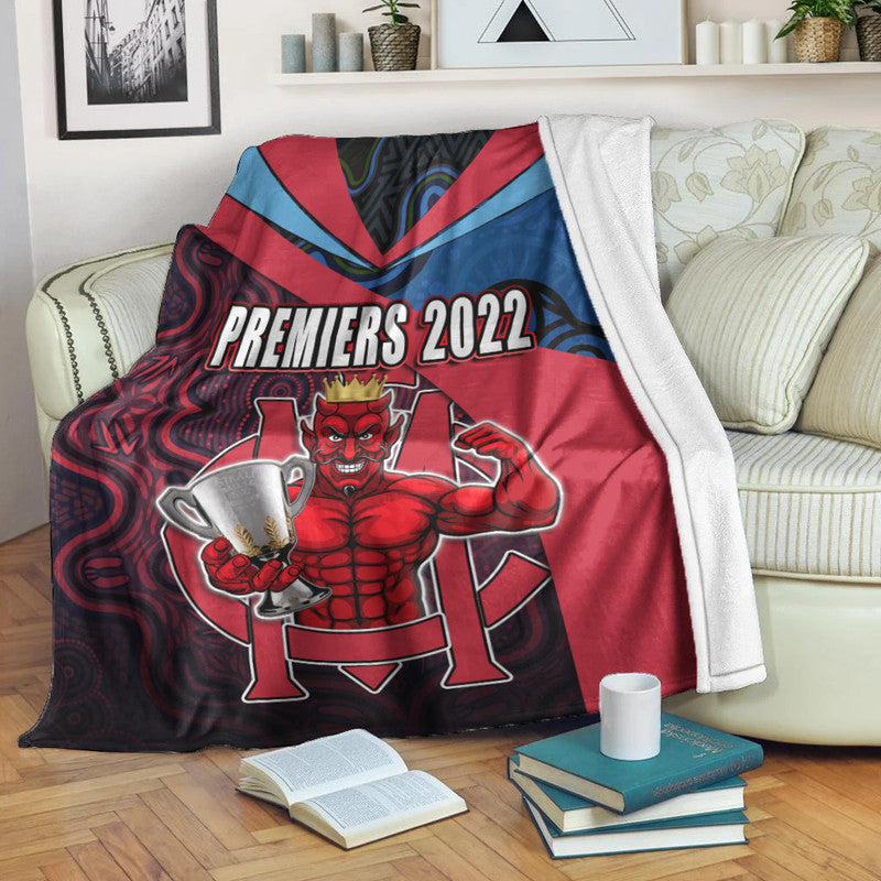 melbourne-football-2022-premiers-premium-blanket-demons-indigenous-style