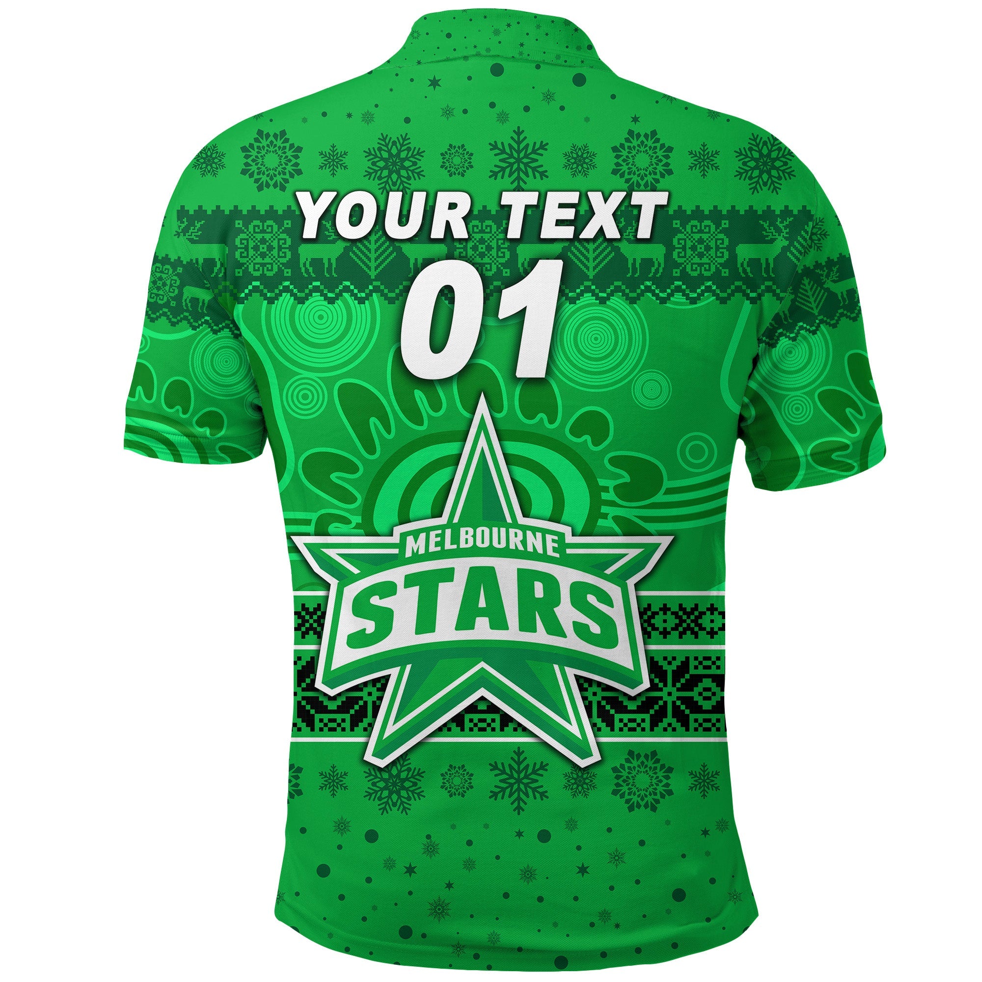custom-personalised-melbourne-stars-polo-shirt-christmas-simple-style