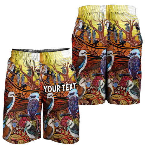custom-personalised-australia-kookaburra-dreaming-aboriginal-arty-style-men-short