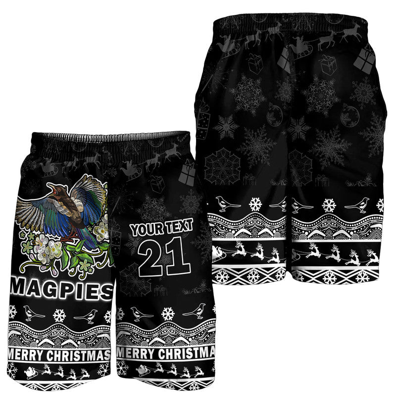 custom-personalised-and-number-collingwood-pies-unique-winter-season-men-shorts-magpies-merry-christmas