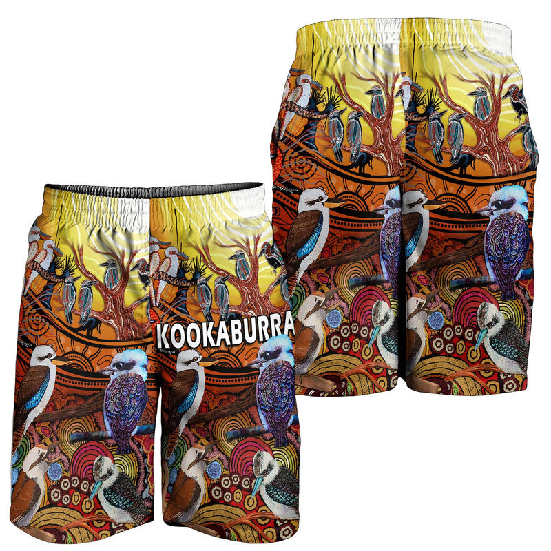 australia-kookaburra-dreaming-aboriginal-arty-style-men-short