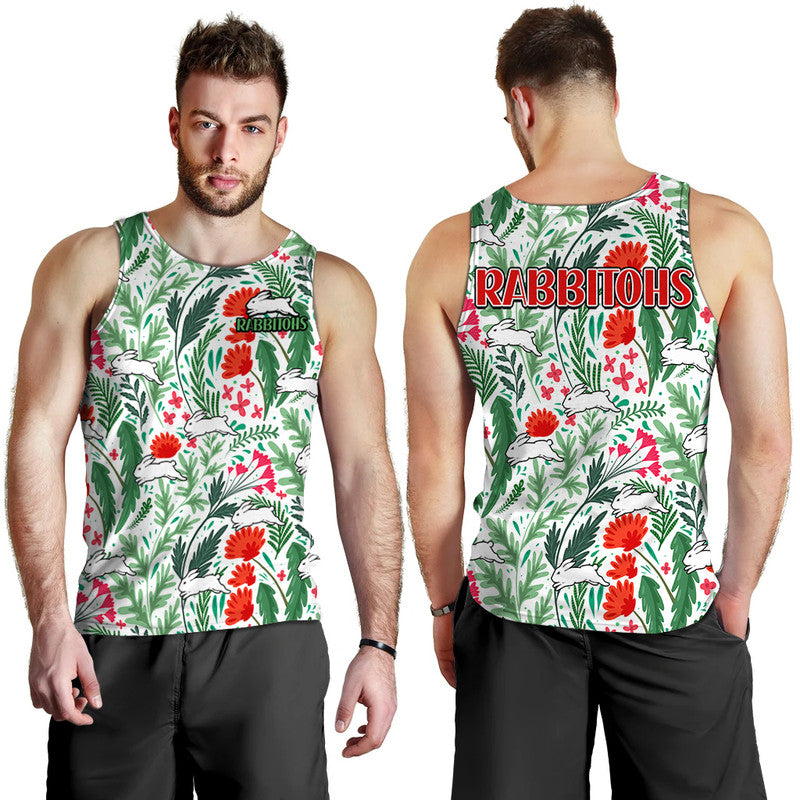 rabbitohs-poppy-flowers-field-men-tank-top