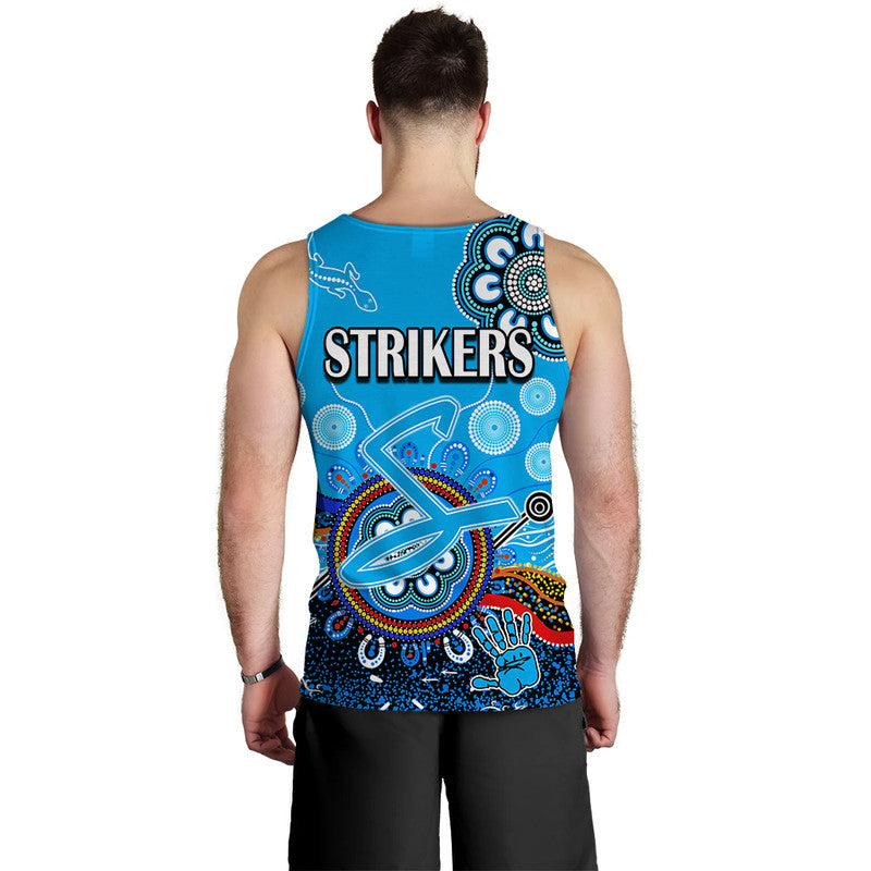 adelaide-strikers-men-tank-top-cricket-indigenous-aboriginal-lizard-version