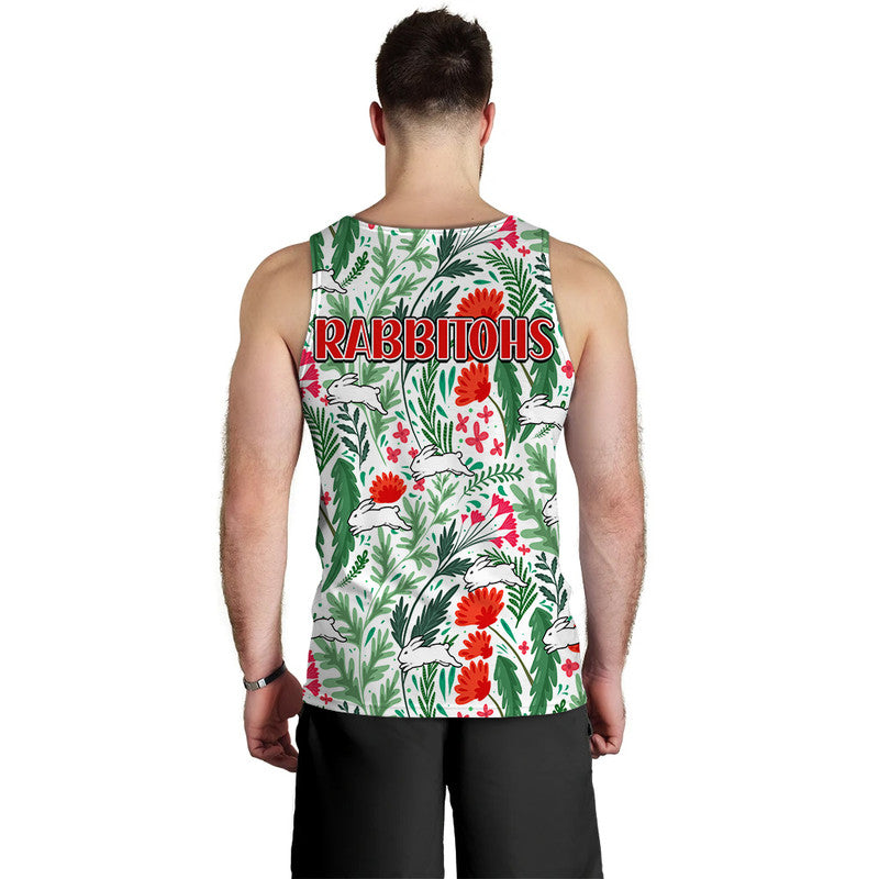 rabbitohs-poppy-flowers-field-men-tank-top