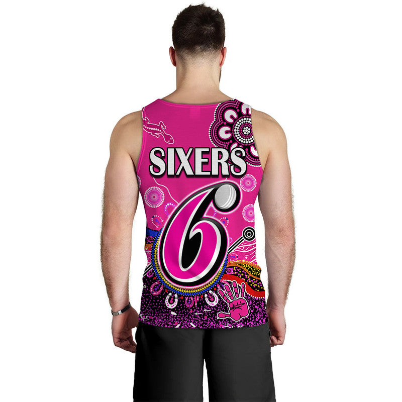 sydney-sixers-men-tank-top-cricket-indigenous-aboriginal-lizard-version