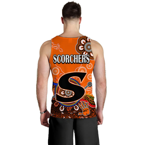 perth-scorchers-men-tank-top-cricket-indigenous-aboriginal-lizard-version