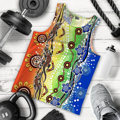 naidoc-aboriginal-lizard-and-turtle-men-tank-top