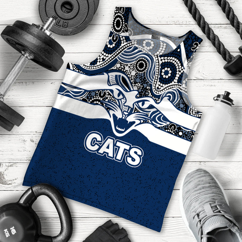 geelong-cats-indigenous-basic-style-men-tank-top