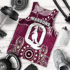 Queensland Maroons Men Tank Top  Aboriginal  LT6