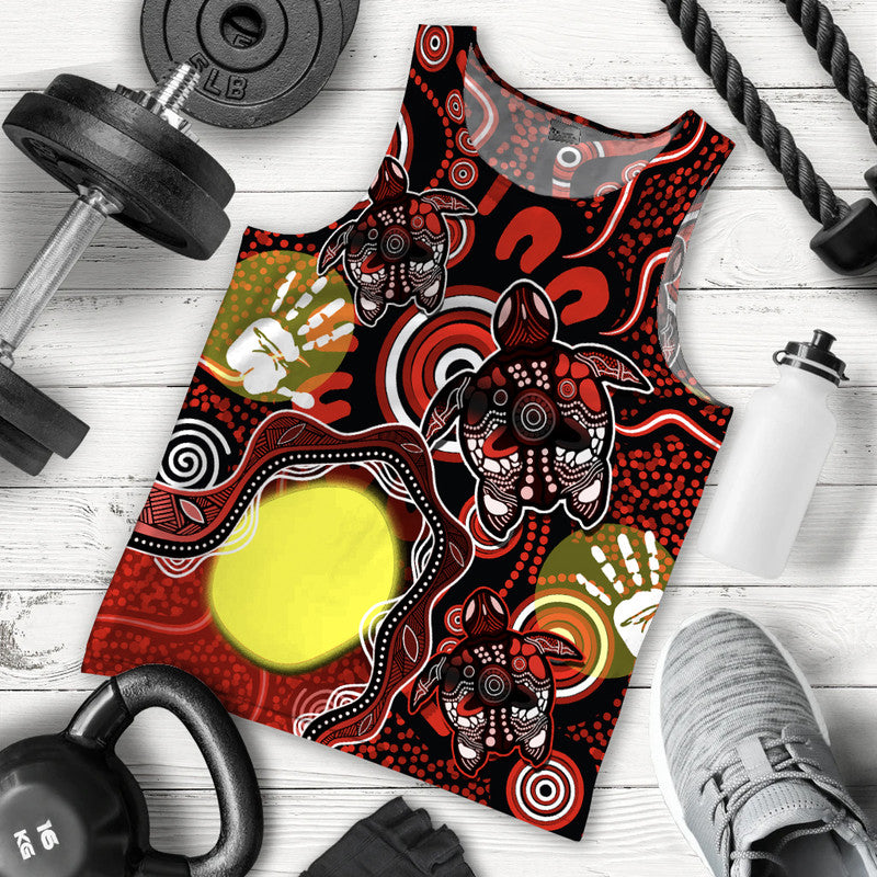 aboriginal-flag-naidoc-turtle-men-tank-top