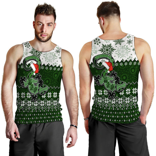 aboriginal-christmas-2022-lizard-men-tank-top-green-style