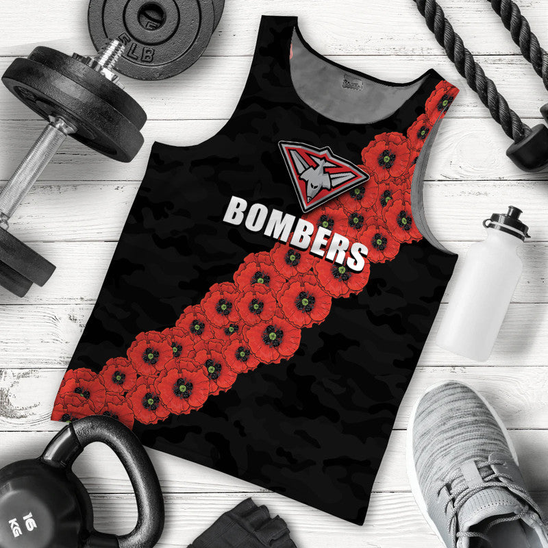 afl-bombers-men-tank-top-anzac-day-poppy-flowers-jersey