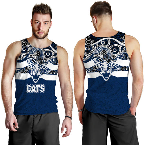 geelong-cats-indigenous-basic-style-men-tank-top