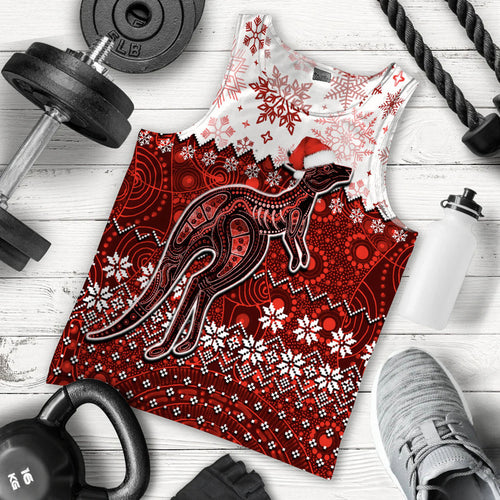 aboriginal-christmas-2022-kangaroo-men-tank-top-red-style
