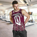 Queensland Maroons Men Tank Top  Aboriginal  LT6