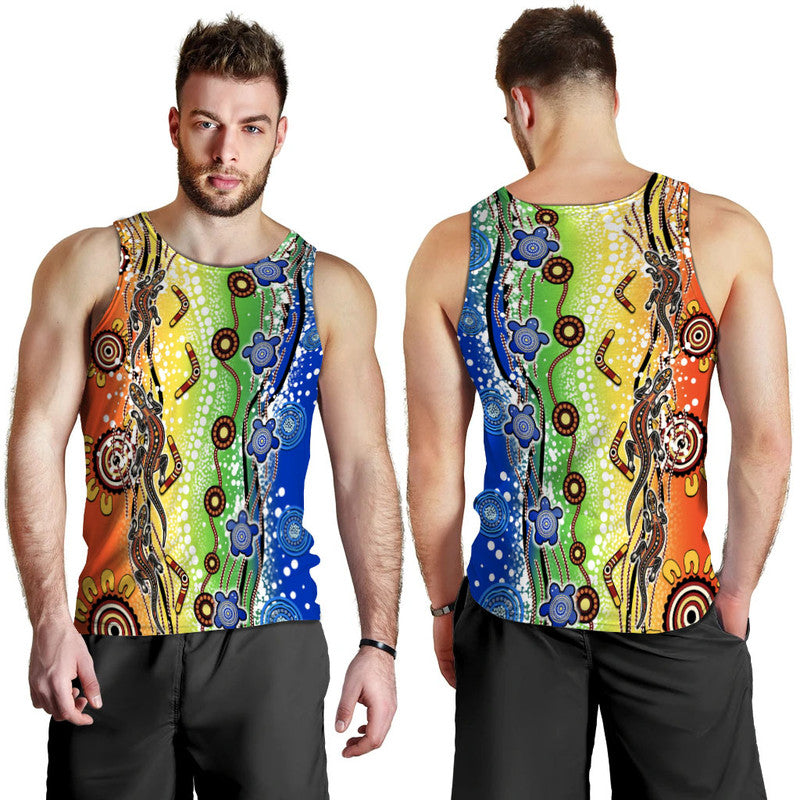 naidoc-aboriginal-lizard-and-turtle-men-tank-top