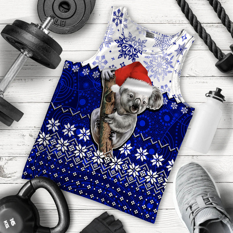 aboriginal-christmas-2022-koala-men-tank-top-blue-style