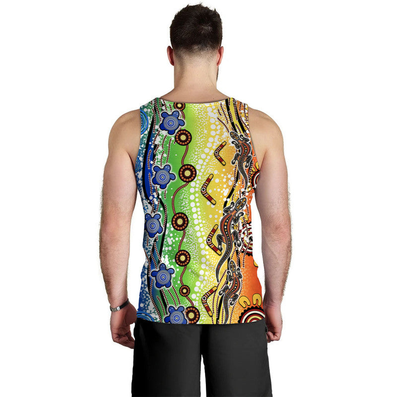 naidoc-aboriginal-lizard-and-turtle-men-tank-top